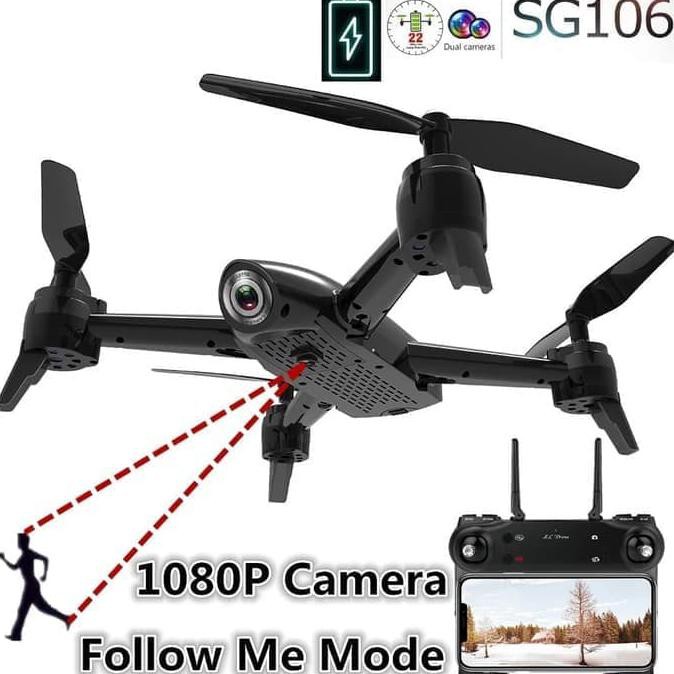 SG106 Drone 1080P Optical Flow Dual Camera vs Visuo Battleshark