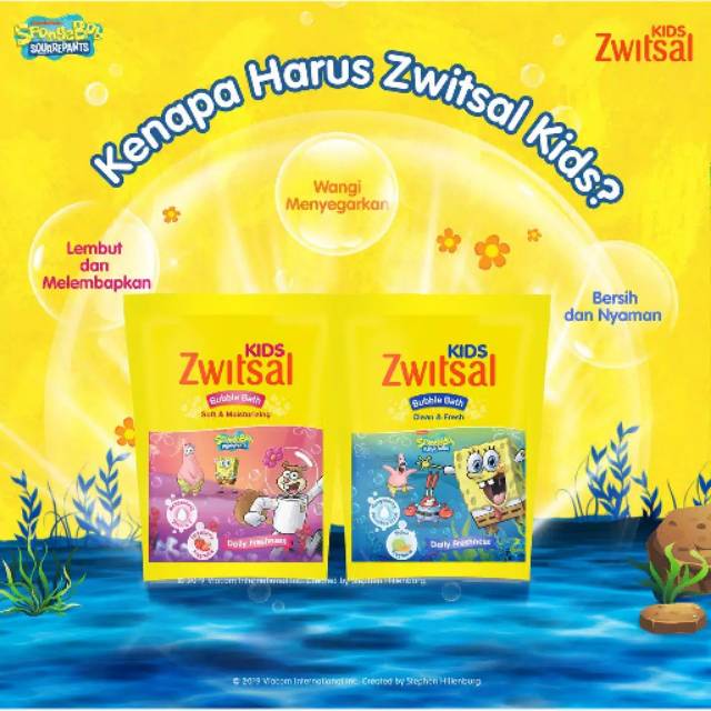 Zwitsal Kids Bath 250ml Refill Sabun Anak