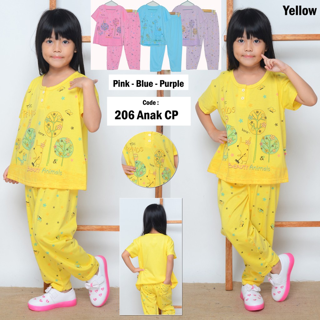 Baju Tidur Anak Perempuan 5 Tahun Size M ACP 206 229 230 Baju Tidur Anak Perempuan 5 Tahun Size M ACP 206 229 230