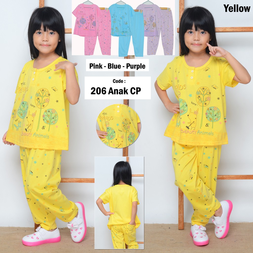  Baju Tidur Anak Perempuan  5 Tahun Size M ACP 206 229 230 