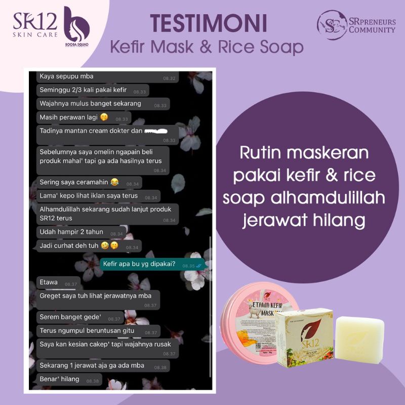 SABUN BERAS HERBAL SR12 TERLARIS..!! RICE SOAP / SABUN JERAWAT BPOM / KULIT BERMINYAK &amp; SENSITIF