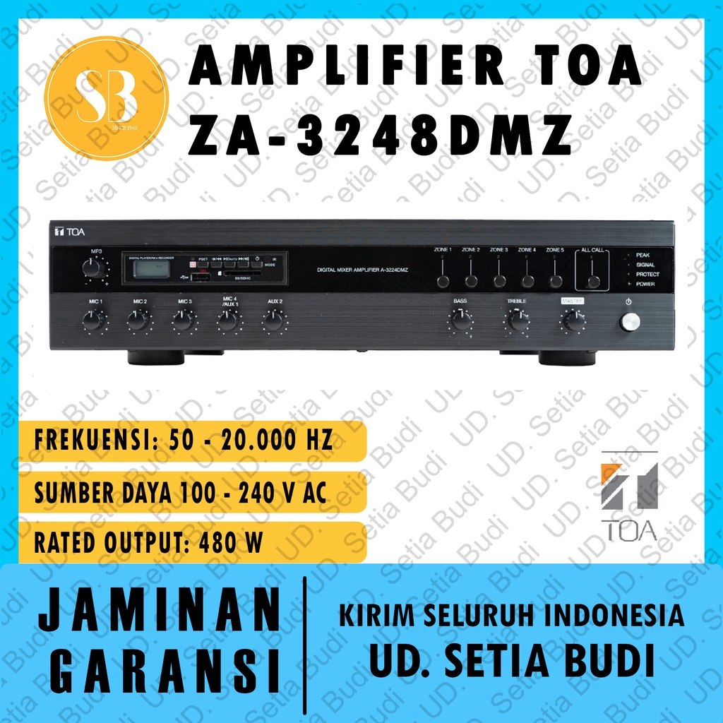 Amplifier Toa Za3248Dmz Za 3248 Dmz 3248Dmz 480Watt Original