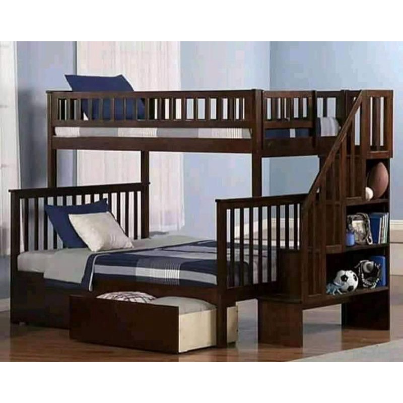 ranjang tingkat/kayu jati//ukir jepara/furniture jepara/mebel jepara