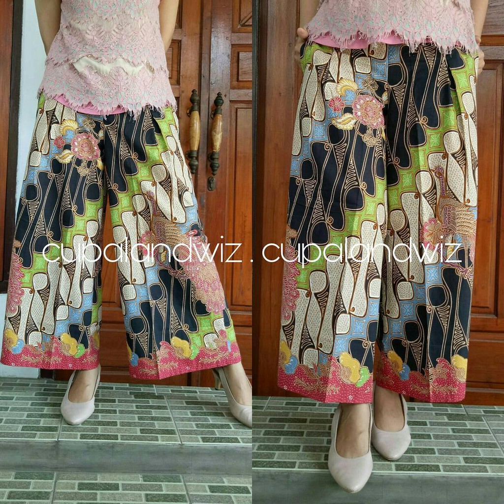 kulot batik parang hijau