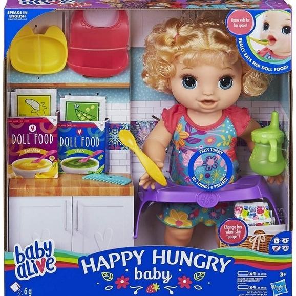 Baby alive doll happy hungry baby original Mainan Boneka Playset