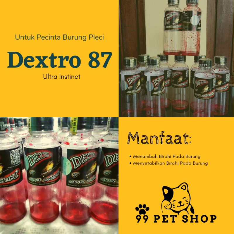 DEXTRO 87 Doping Vitamin Burung Pleci