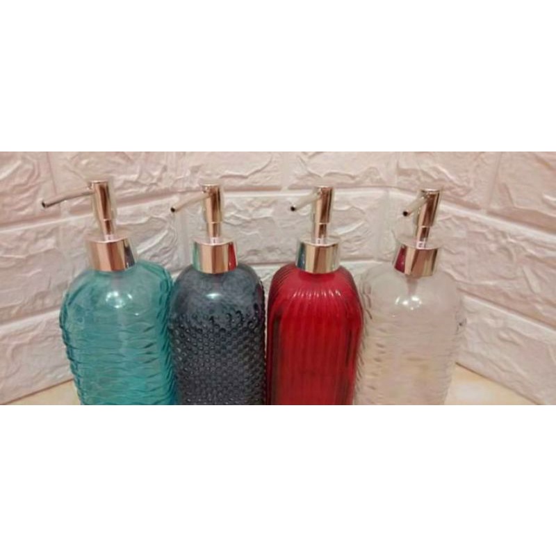 botol pump kaca/botol sabun/botol handsanitizer
