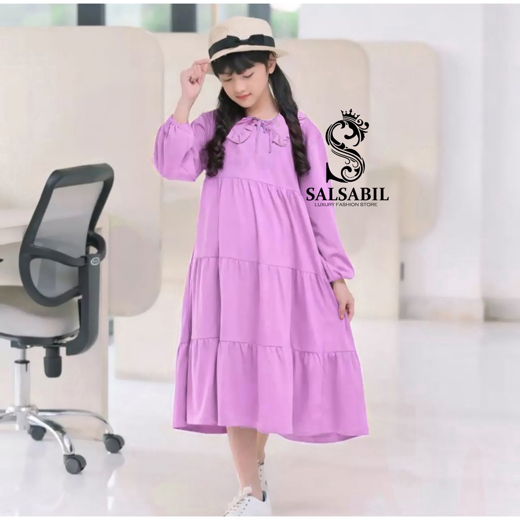 Midi Dress Anak Perempuan Matt Lady Zara Premium