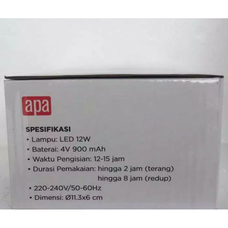 APA LAMPU EMERGENCY GANTUNG 12 WATT/ACE LAMPU DARURAT 12W/LAMPU PORTABEL/LAMPU KAMPING/LAMPU GUNUNG