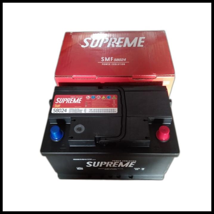 Aki Mobil 58024 80Ah Supreme Garansi 12 Bln Aki Innova Reborn Diesel