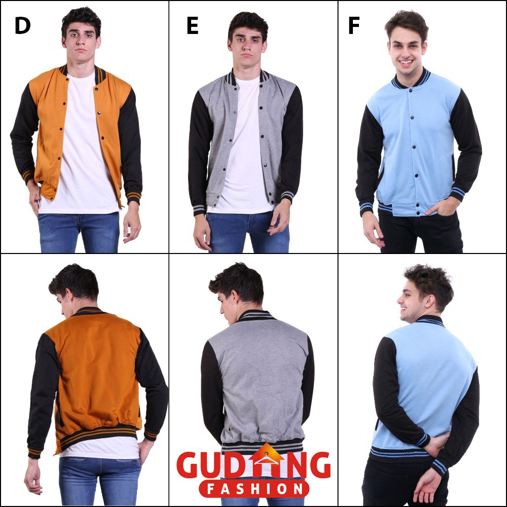 Jacket Distro Model Baseball Banyak Warna - JAK (COMB)