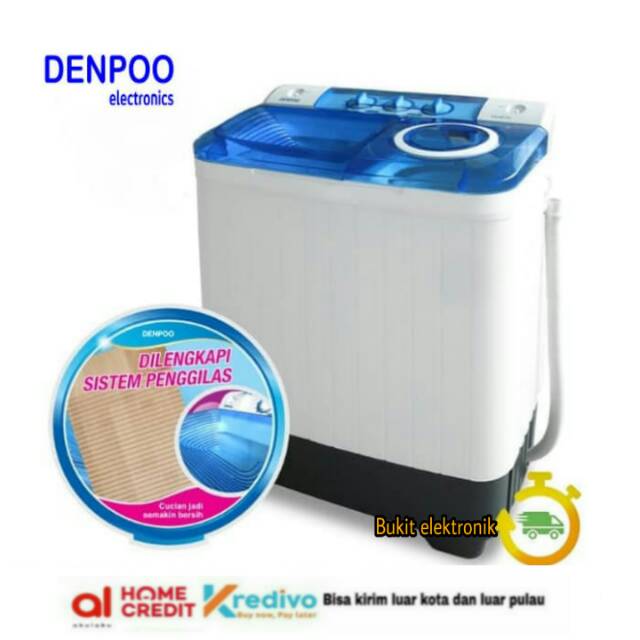MESIN CUCI DENPOO DW828/DW 828 Kapasitas 7-8kg