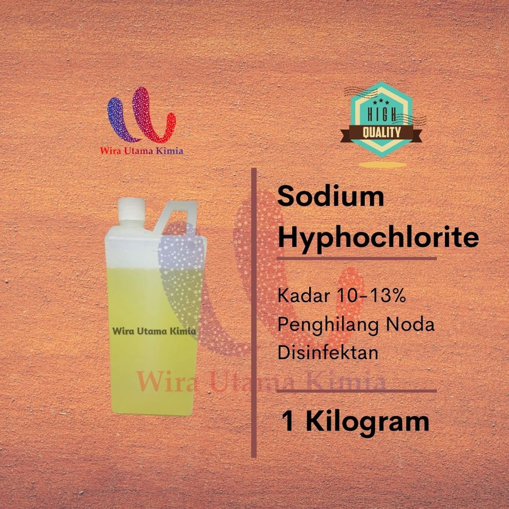 KAPORIT CAIR 12% - Sodium Hypochlorite 12%- Sodium Hipo - Netto 1 kg khusus gojek/grab