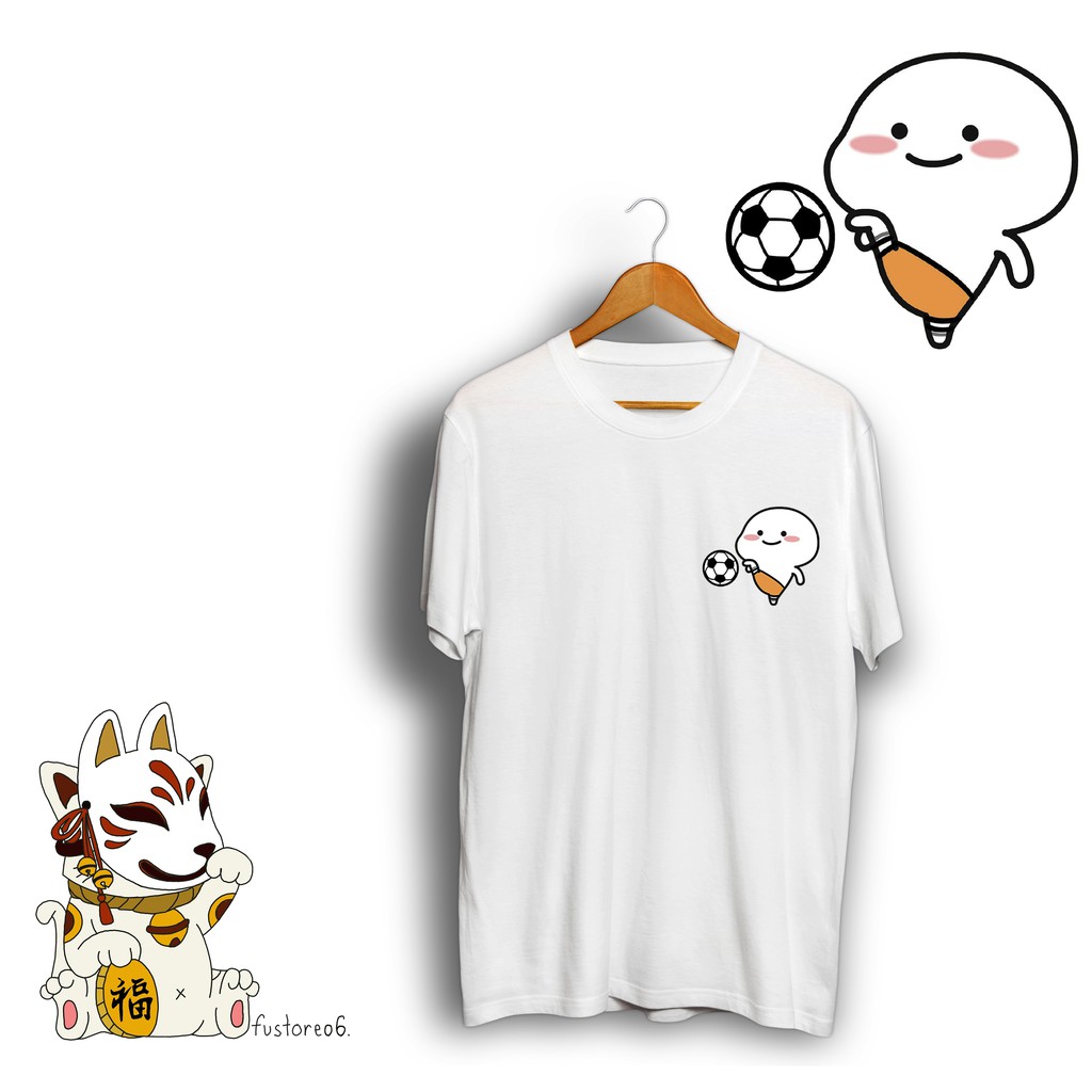 PENTOL 17 ALLSIZE OVERSIZE ANAK Quby Unyu Main Nendang Bola Baju Kaos Premium Cotton Combed