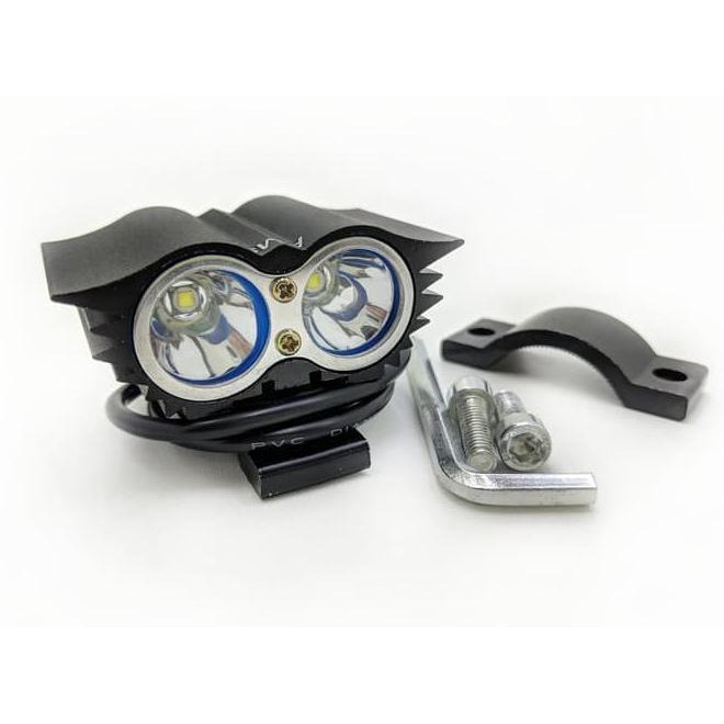 Lampu Motor Tembak Sorot LED 2 Mata OWL Ultrafire Casing Hitam