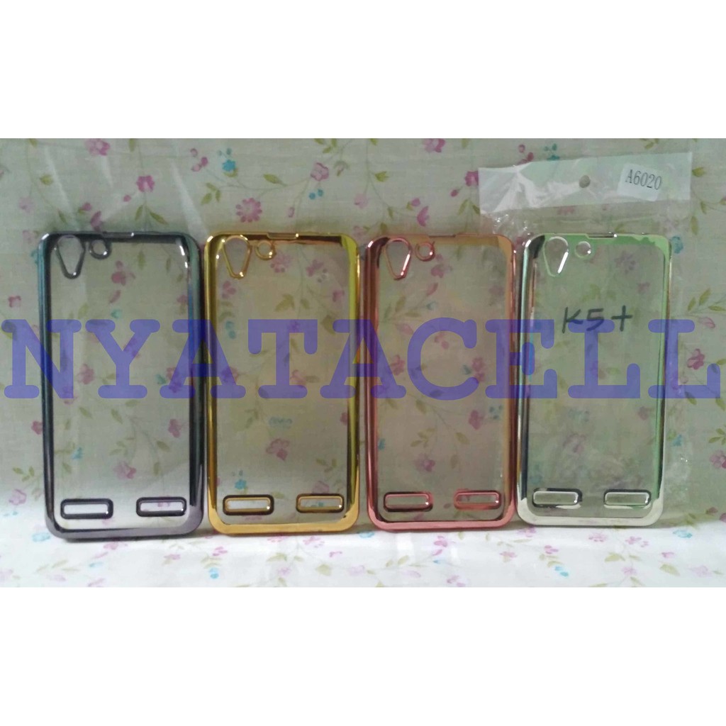 Case List Chrome Lenovo Vibe K5 Plus/K5+/A6020/TPU/Softcase/Ultrathin aksesoris_hp