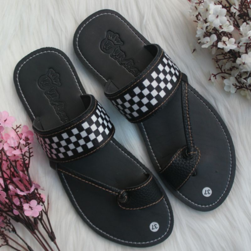 Sandal Wanita Papirut Ghiska Bisban Kulit Jeruk Kekinian Terlaris COD