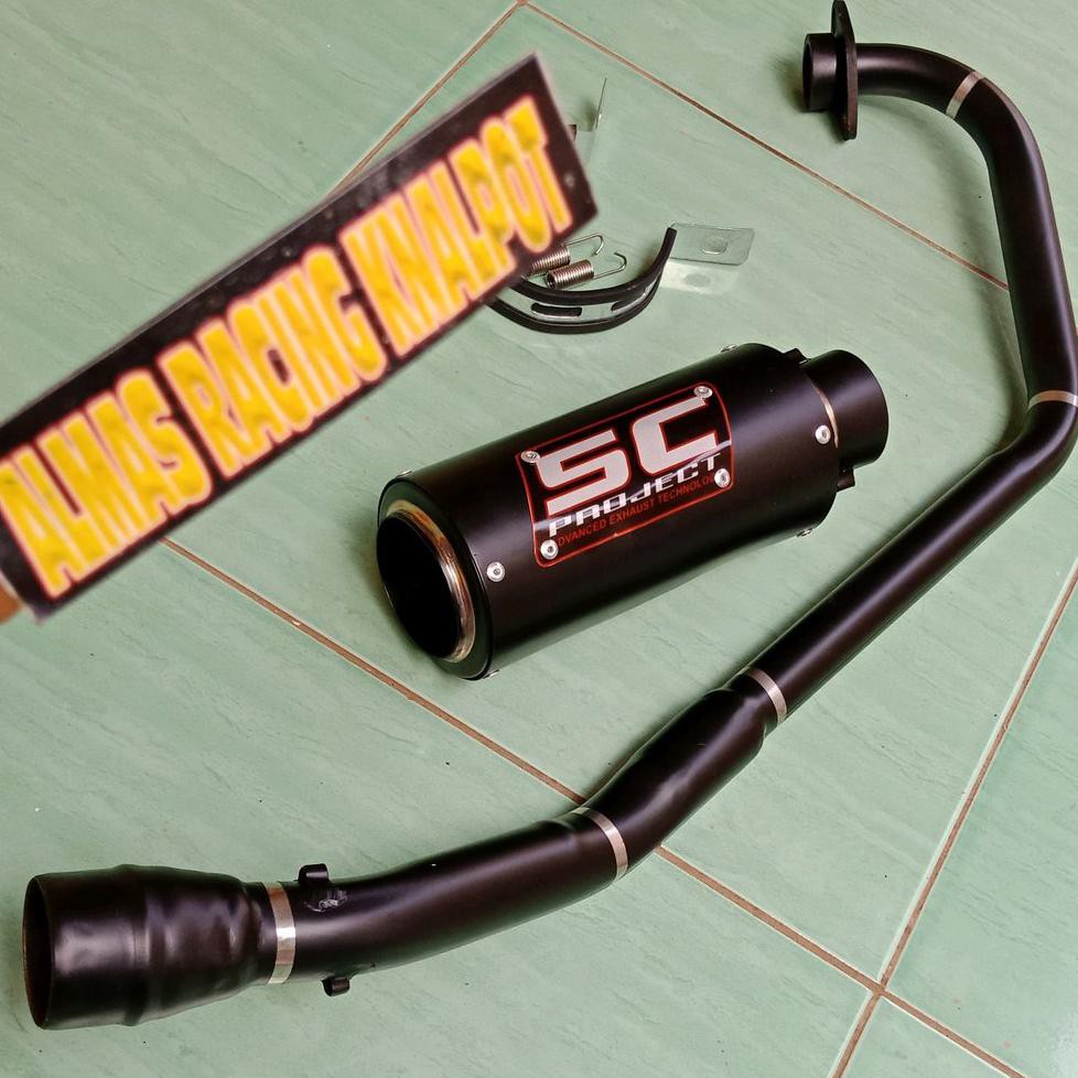 knalpot racing SC projek black doff buat satria fu Promo