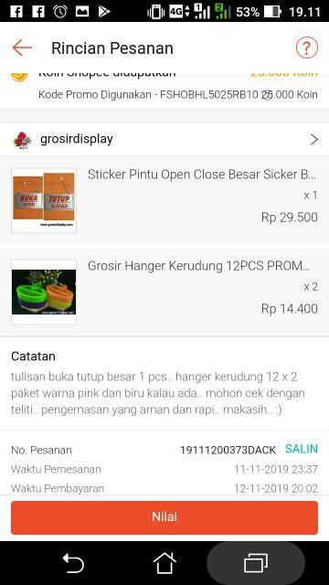 Sticker Pintu Open Close Besar Sicker Buka Tutup Bolak Balik Murah Perlengkapan Toko Kantor