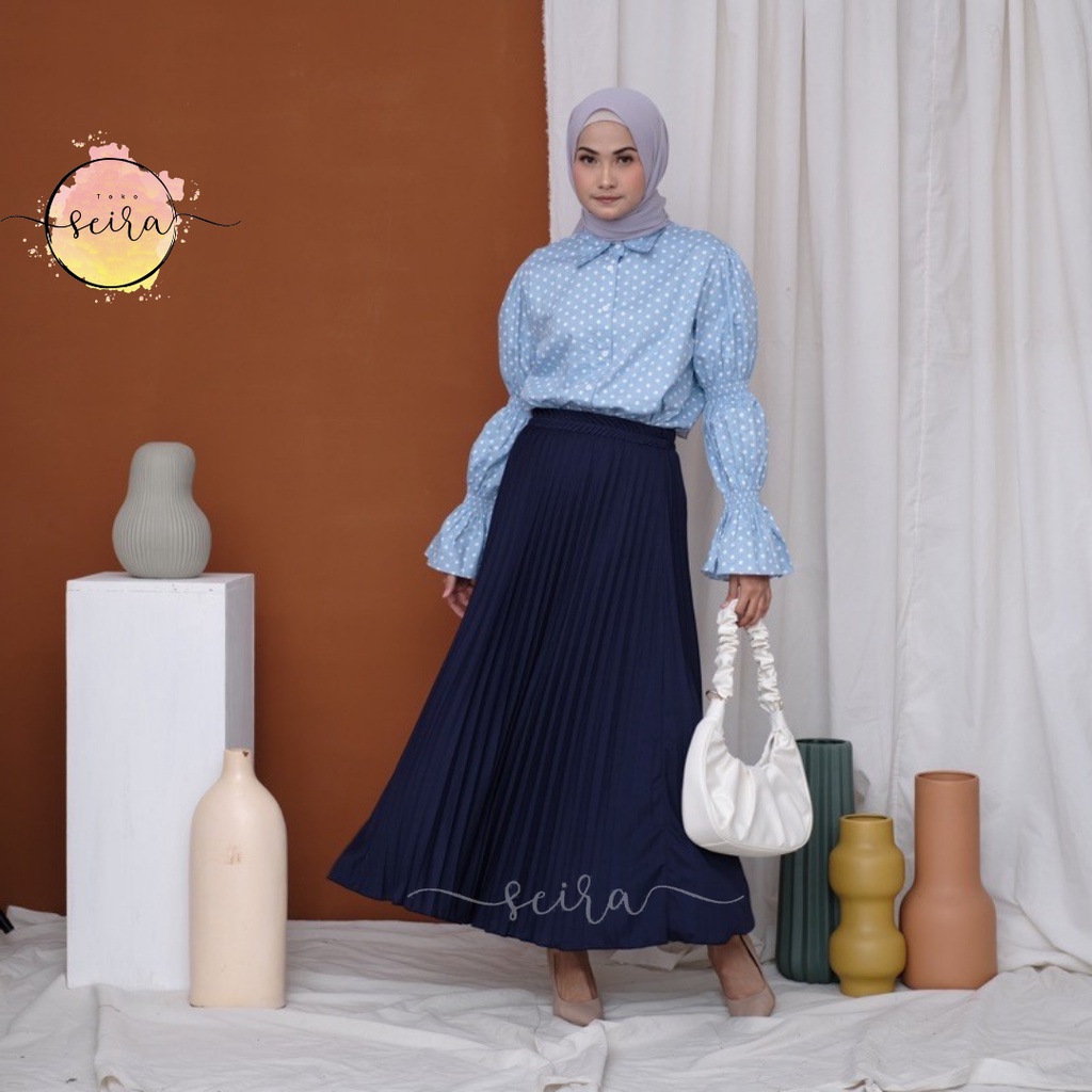 [BISA COD] Rok Plisket Jumbo