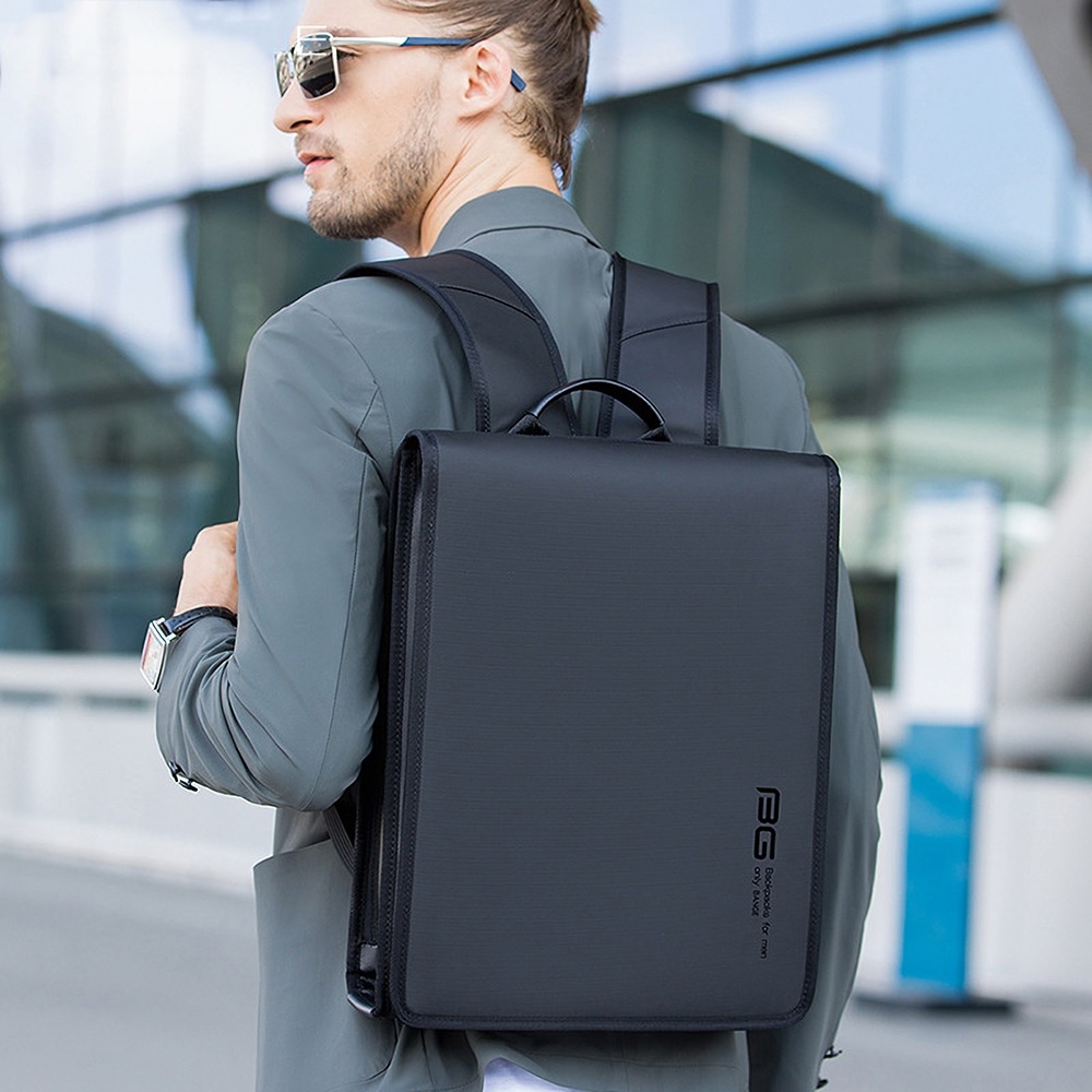 BANGE BG-7252 - Slim Shell Design Casual Laptop Backpack - Tas Ransel Pria Desain Unik