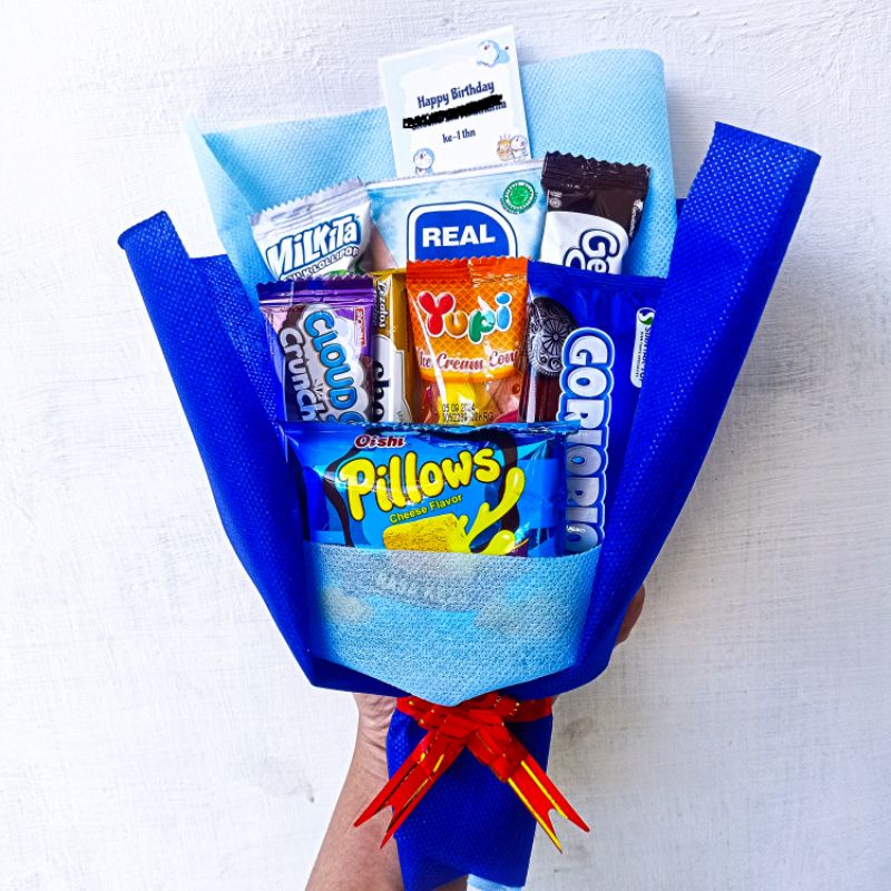 

Buket snack ekonomis - buket ulta - buket wisuda