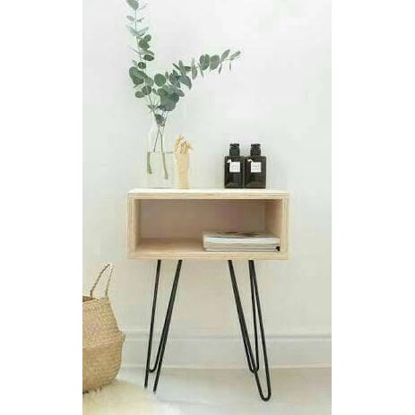 Open Ds Nakas Minimalis Meja Samping Side Table Meja Laptop Rak Buku Shopee Indonesia