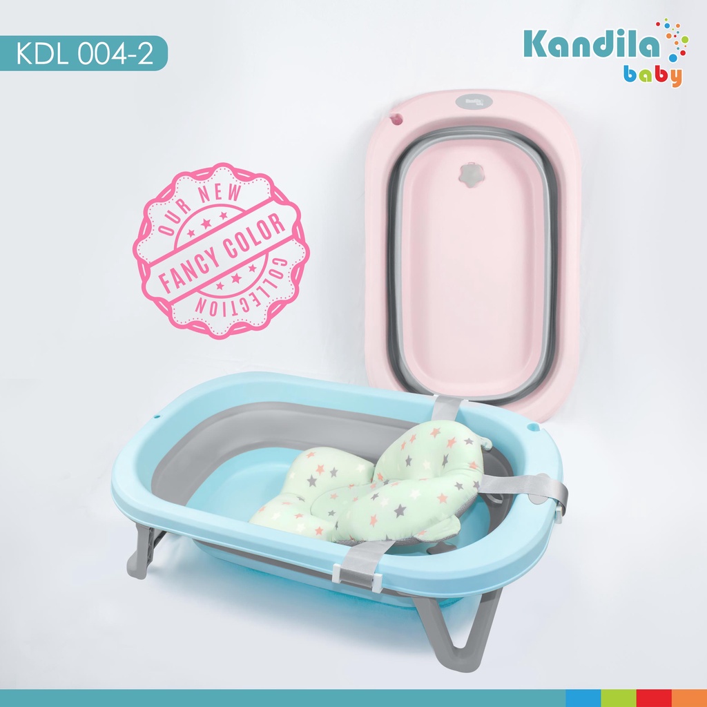 Castle - Kandila Baby Folding Bath With Mattress KDL004-2 - Kandila Folding Bath KDL002 - Bathub Baby - Bak Mandi Lipat Bayi