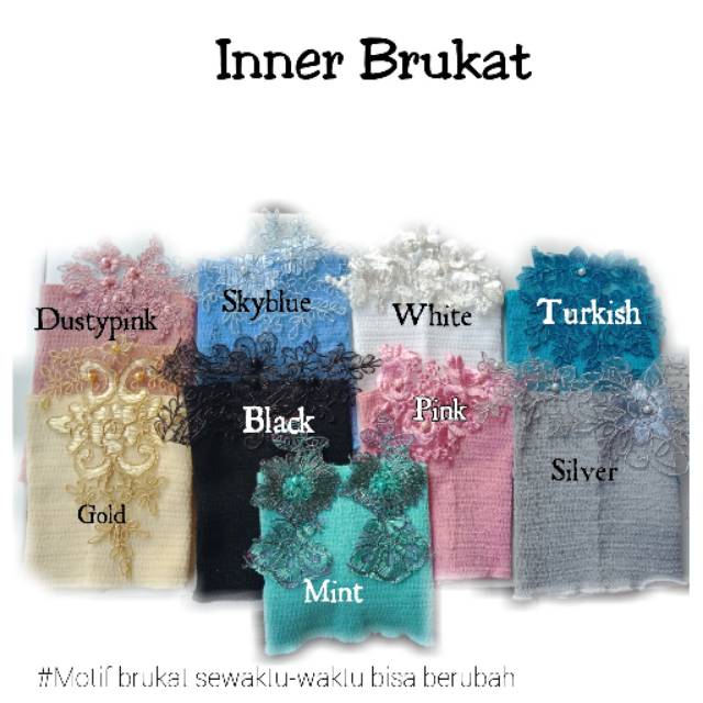 Inner Brukat | Bandana Rajut | Inner Brokat | Bandana Brukat