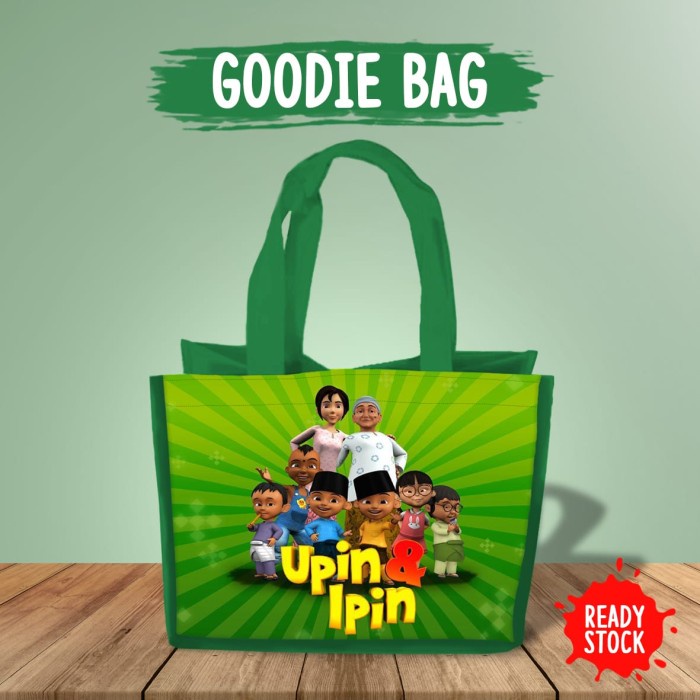 

Tas Goodie Bag souvenir ulang tahun Aqiqah natal karakter upin & ipin