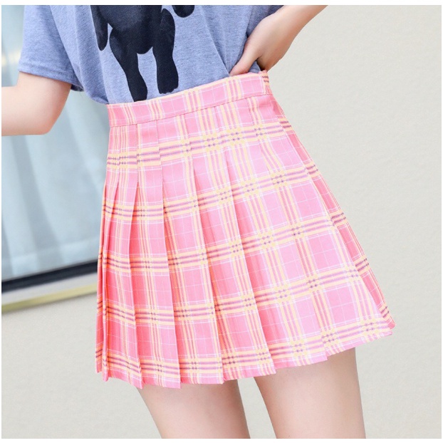 【Blossom】Korea Mini Skirt / Lipit Skirt / Rok Mini/Rok Pendek Lisa Blackpink 2145