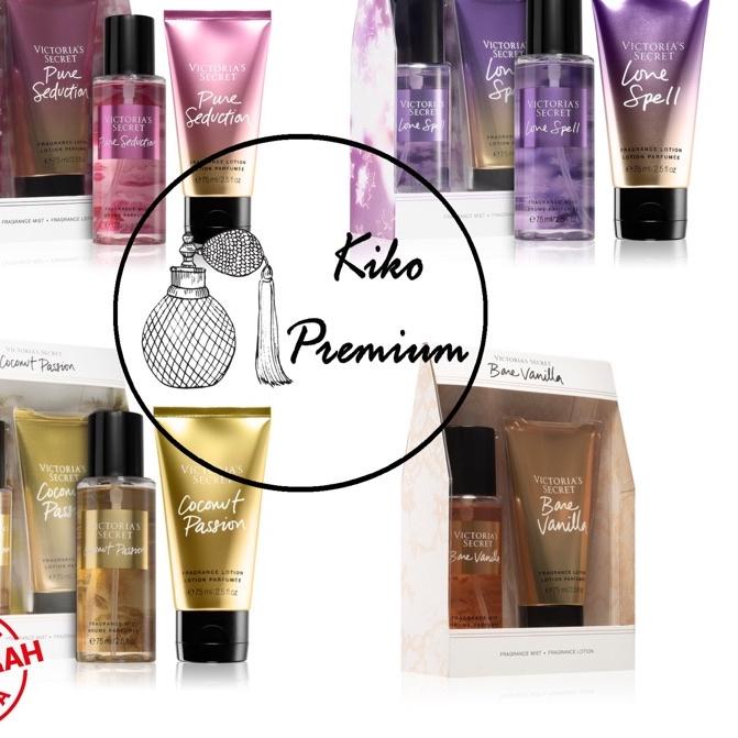 ♣ Victoria’s Secret Mist and Lotion 75ML Gift Set Pure Seduction Love Spell Coconut Passion Vanilla 