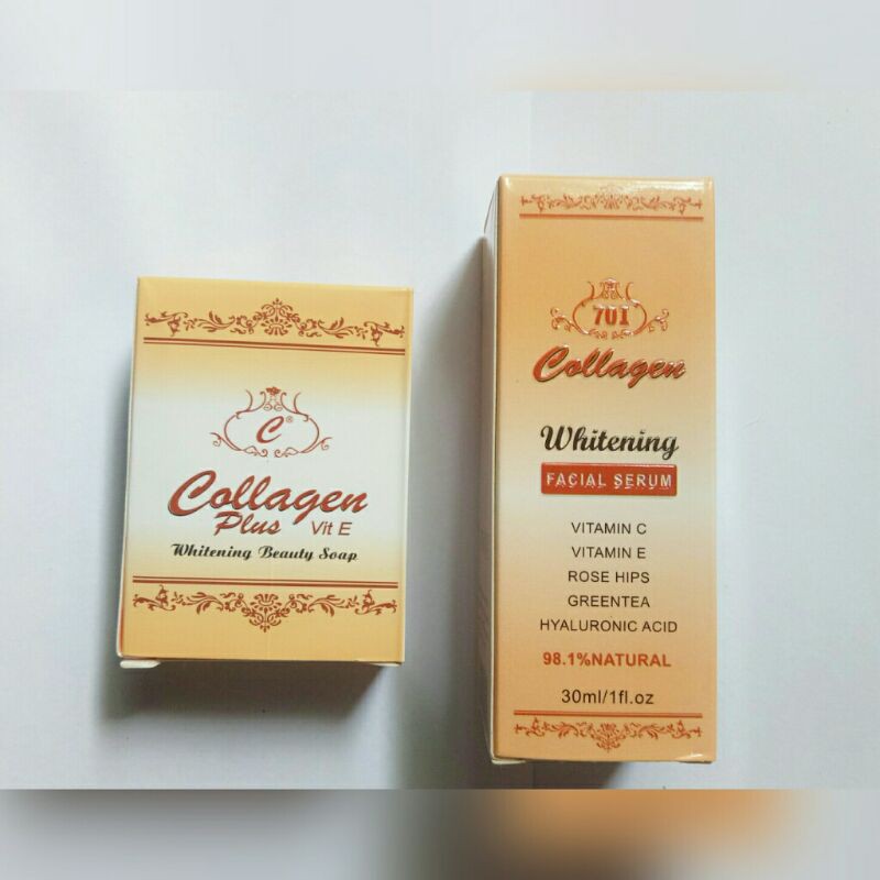 Paket Cream Collagen 5in1 Original [Cream,sabun,serum&amp;toner] + free bubble wrap