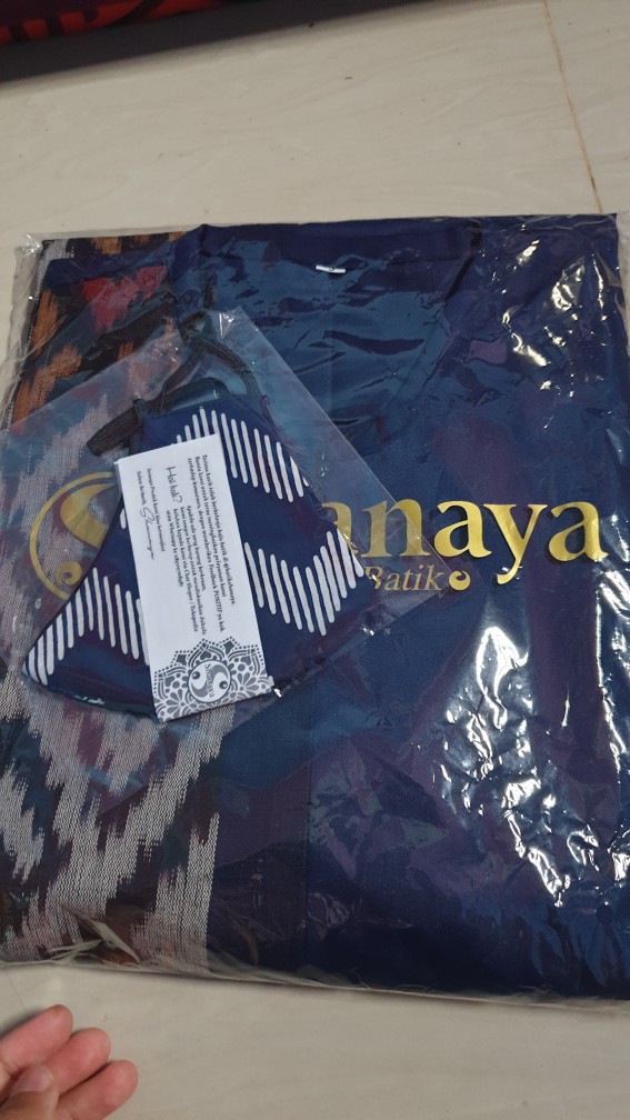 Shanaya Batik Gayatri Tunika Katun Toyobo Kombinasi Tenun Ori Troso S M L Xl Xxl