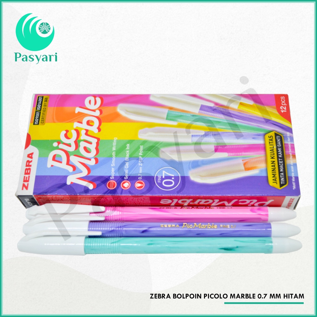 

Zebra Bolpoin Picolo Marble / Pic Colors / Pic Candy 0.7 Mm Hitam