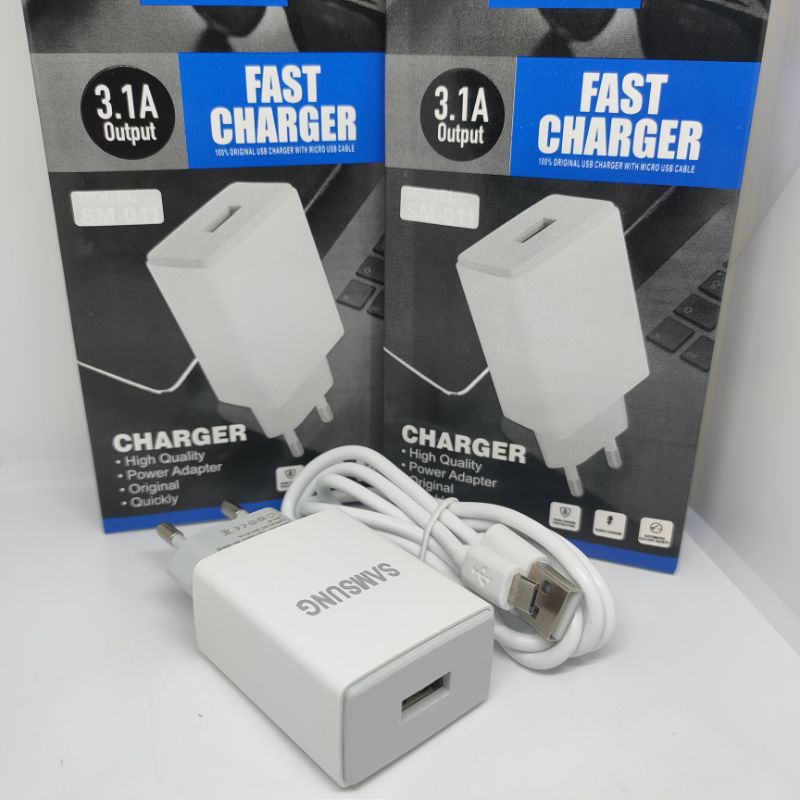 Charger Samsung 3.1A Qualcomm Quick Charge 3.0 Kabel Micro