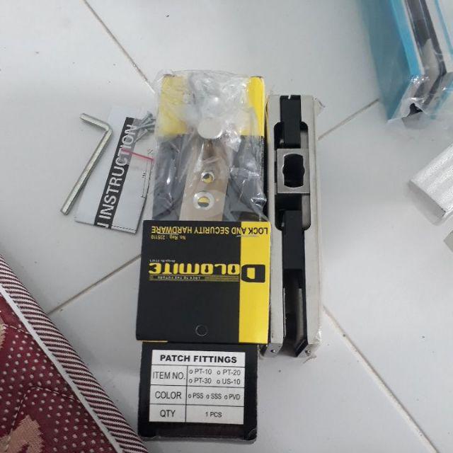 Patch Fitting Dolomite Pt 10 / Engsel Pintu Kaca / Penjepit Pintu Kaca