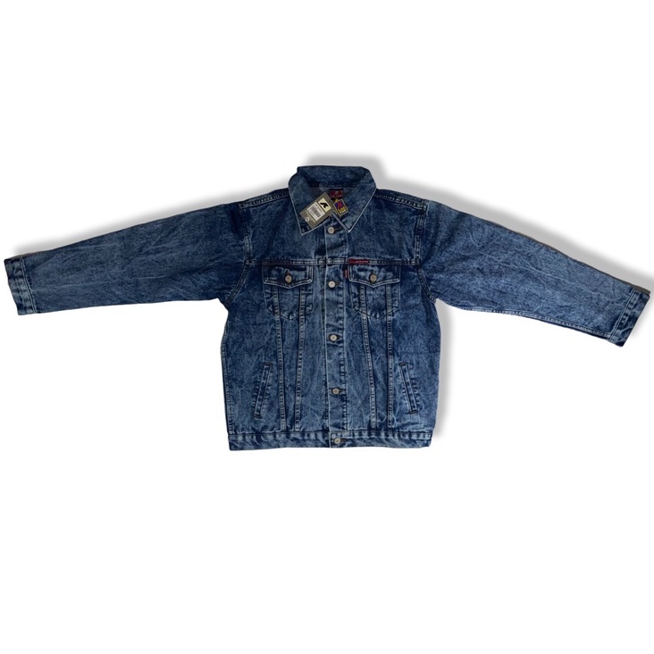 Lee Clasic - Jaket Jeans Denim Blue Sandwash