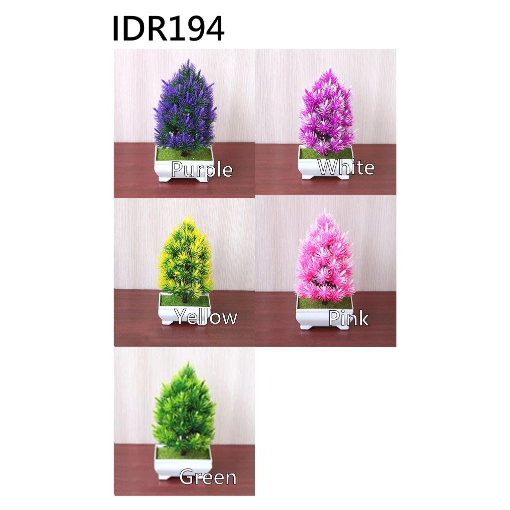 ☛TK☚ POT Bunga Ornamen Buatan plastik Pajangan Dekorasi Ruangan Tanaman Hias Rumah/Kantor Artifisial R192 R193 R194 R195