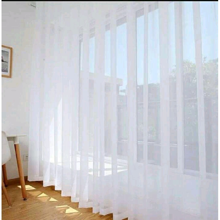 Vitrase polos/vitrase gorden/vitrase putih/import quanlity/Vitrase polos "gorden siang polos