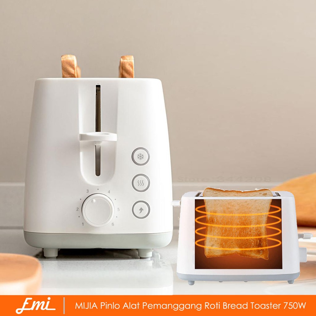 MIJIA Pinlo Alat Pemanggang Roti Bread Toaster 750W