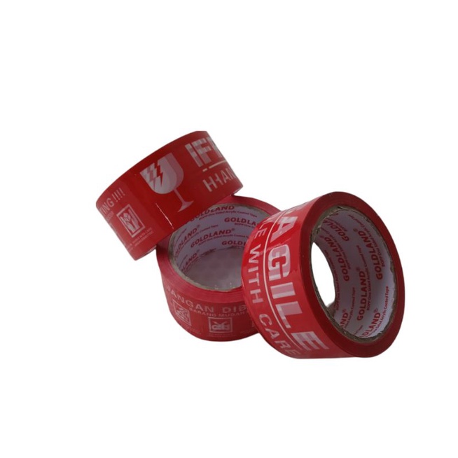

Lakban Fragile merah 48mm x 50 Meter - Lakban Fregile 2" X 50 Meter - Lakban Jangan di Banting
