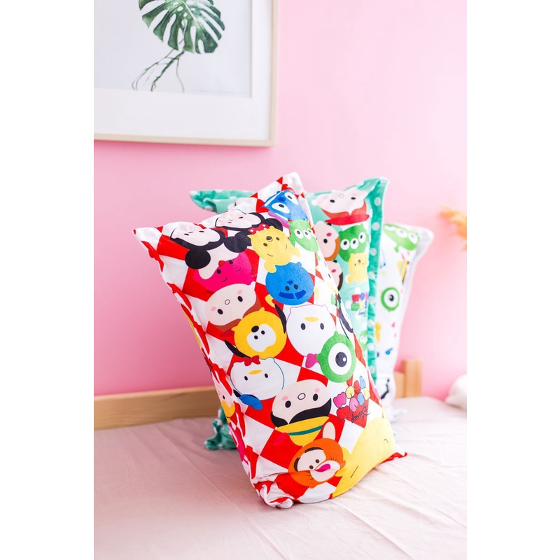 SARUNG BANTAL TSUM TSUM TOY STORY WOODY BUZZ JESSIE MICKEY MINNIE WINNIE THE POOH CHIP ALIEN STITCH PILLOW COVER