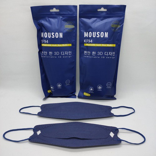 MASKER KF94 MOUSON EMBOSS EARLOOP KOREA 4PLY MASKER MOUSON 4D IMPORT PER SACHET