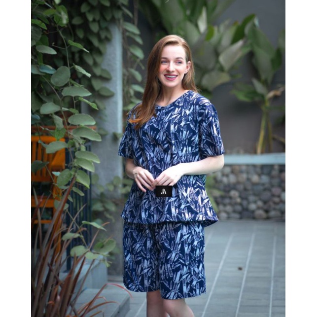 SETELAN CELANA PENDEK WANITA BAJU RUMAHAN BAJU SANTAI