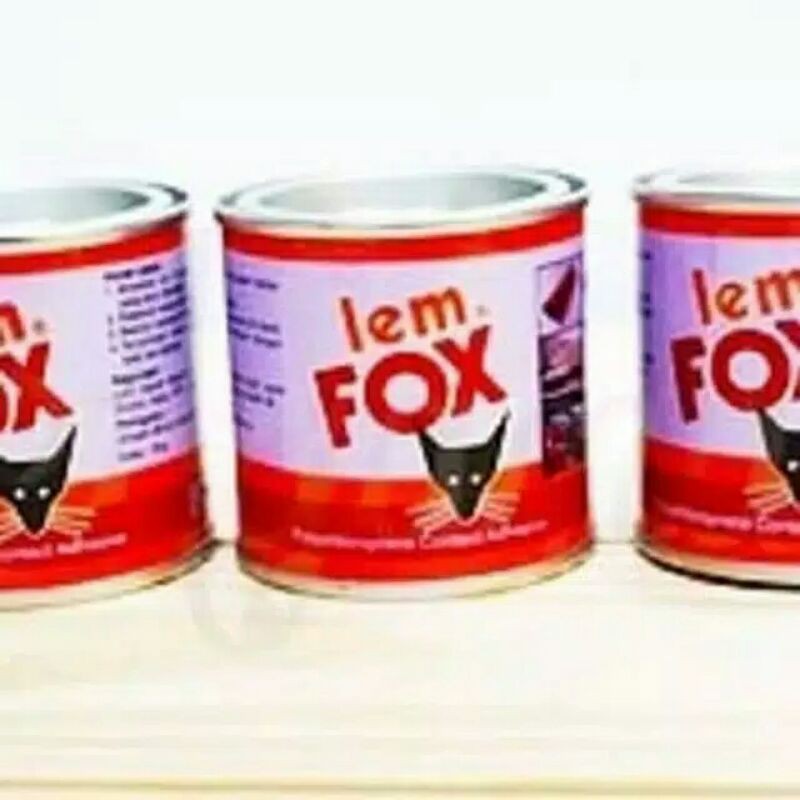 

Ready Lem Fox kuning kaleng 70gr lem serbaguna kertas kayu karet power glue