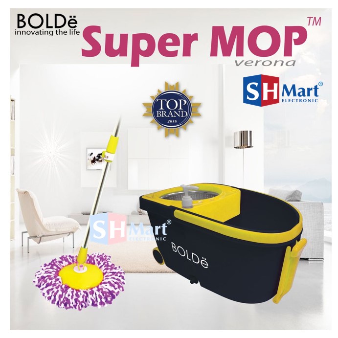 ALAT PEL PUTAR BOLDE SUPER MOP VERONA STAINLESS STEEL (MEDAN)