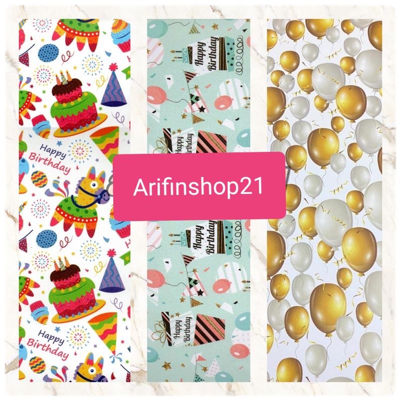 

KERTAS KADO SANSAN WAWA DOFF ISI 1 LEMBAR HAPPY BIRTHDAY SELAMAT ULANG TAHUN