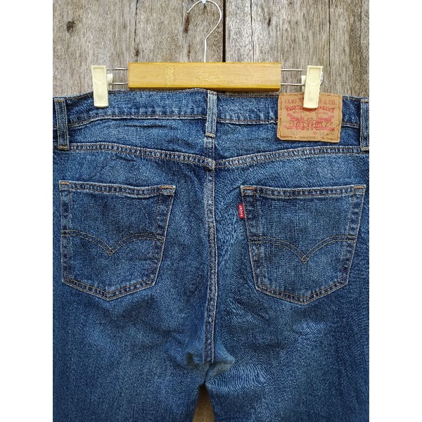 levis 511 slim fit biru garmen size 34 stretch second original