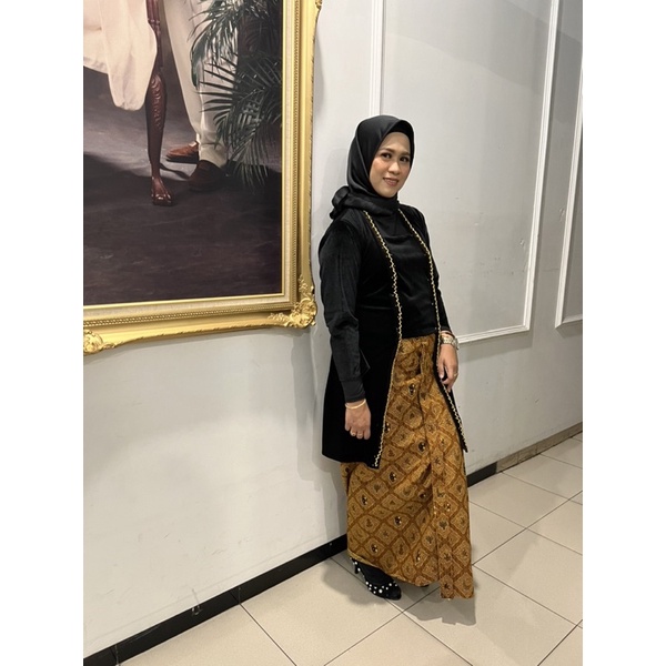 kebaya Kutubaru parel/kebaya bludru